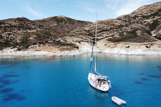 2-Day Private Sailing Tour around Milos, Kimolos and Polyaigos - Day one: Klima, Sarakiniko, and Kimolos