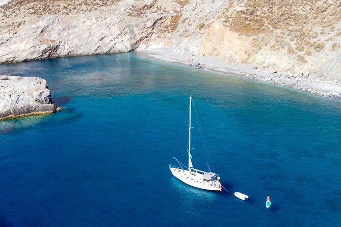 2-Day Private Sailing Tour around Milos, Kimolos and Polyaigos - Kleftiko by dinghy or paddle board