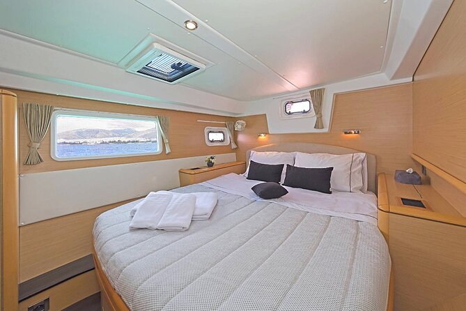 5 Hour Private Day or Sunset Cruise in Large & Majestic Catamaran - Rinia Island when the wind allows