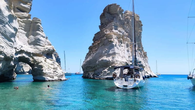 Adamantas: Kleftiko Sailing Cruise with Meal and Swim Stops - Kalogries and a long Greek-style afternoon