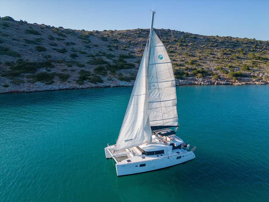Agios Nikolaos All-inclusive Catamaran Cruise & Water Toys - How the day feels for families and couples
