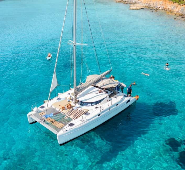 Agios Nikolaos: Spinalonga and Kolokytha Catamaran with Meal - Setting Sail from Agios Nikolaos Marina