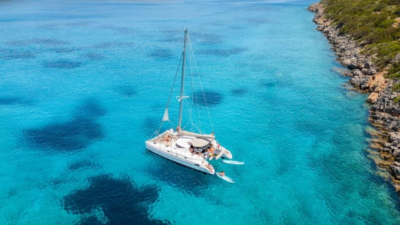 Agios Nikolaos: Spinalonga and Kolokytha Catamaran with Meal - The Return Through Mirabello Gulf