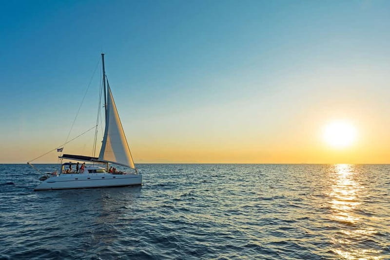 Athens: Half-Day Sunset Catamaran Cruise with Meal & Drinks - Greek food prepared in the small galley