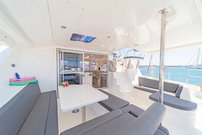 Athens Private Full day Catamaran cruise with meal & drinks - Seafood pasta and a relaxed meal onboard