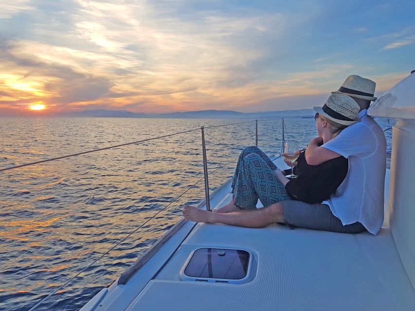 Athens: Riviera Catamaran Cruise with Meal and Drinks - Key points at a glance