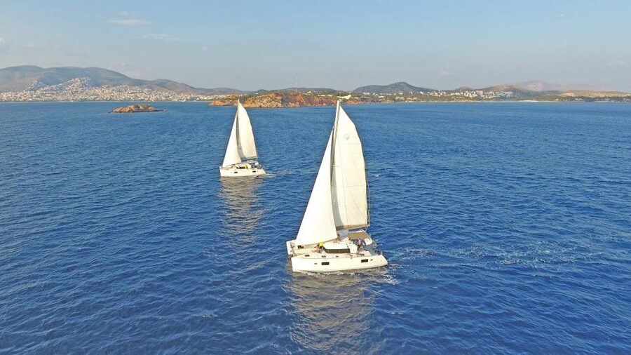 Athens: Riviera Catamaran Cruise with Meal and Drinks - Sailing past Voula and the Athens Riviera
