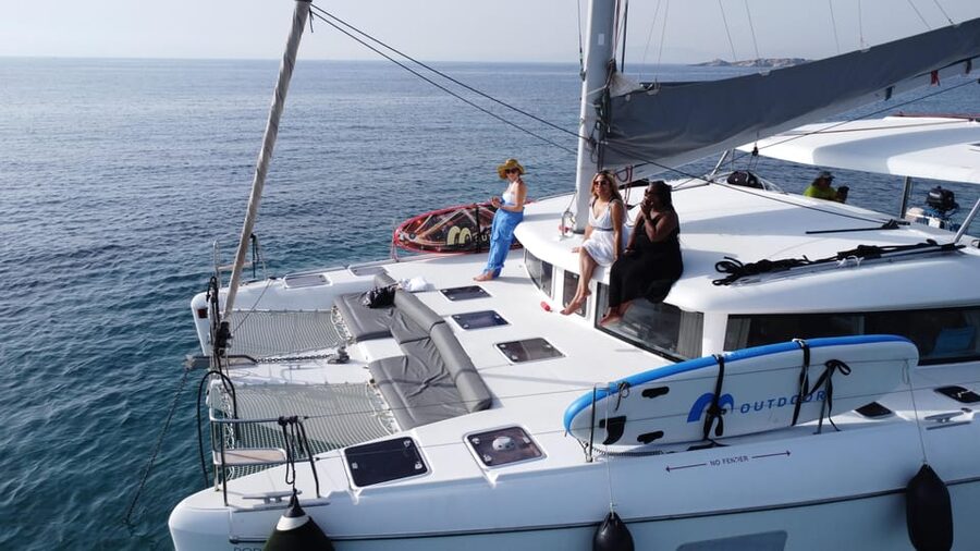 Athens: Riviera Catamaran Tour with Fresh Meal and Drinks - The first 75 minutes along the Athens Riviera