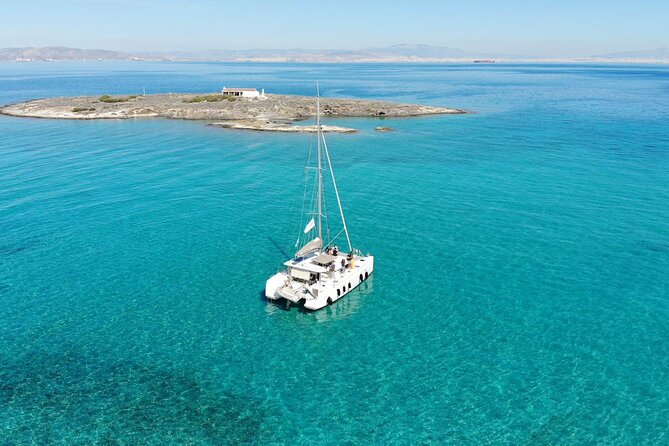 Athens Semi private Morning Catamaran cruise with meal & drinks - Vouliagmeni and the second swim