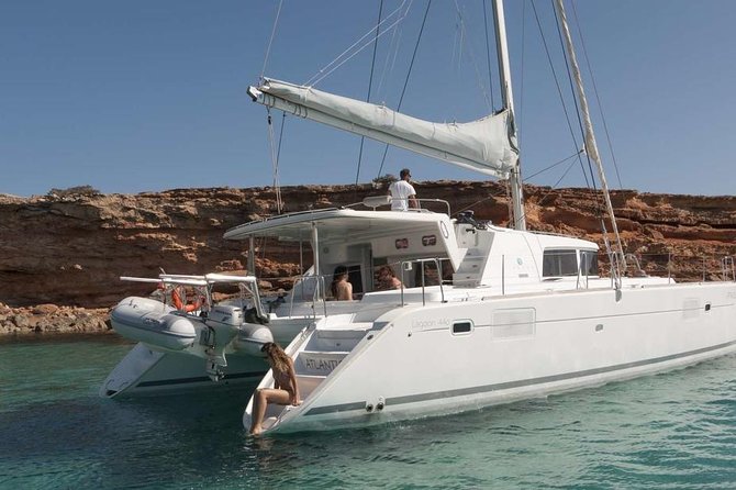Catamaran cruise in Mykonos with Meal, Drinks & Transport - A freshly cooked Greek meal at anchor