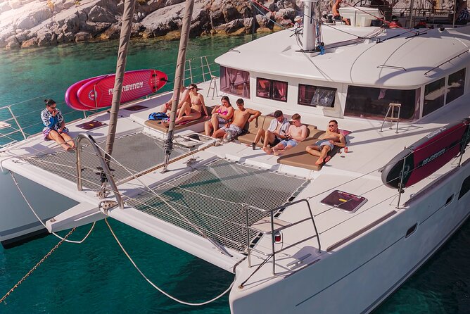 Catamaran Cruise to Dia Island with Meal and Water Activities - Sailing north from Heraklion for one hour