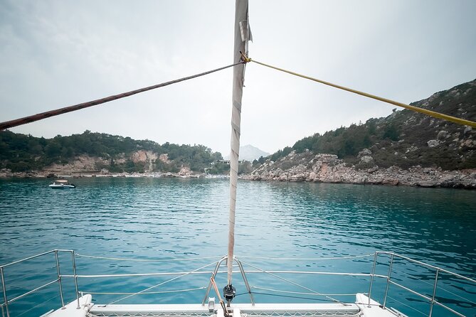 Catamaran Cruises Rhodes - 6 Hours Day Cruise ALL INCLUSIVE - What the catamaran is like on board
