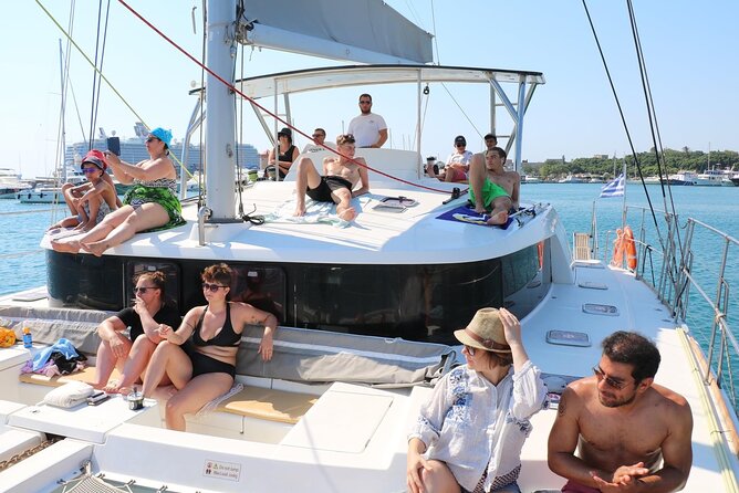 Catamaran Cruises Rhodes - 6 Hours Day Cruise ALL INCLUSIVE - Food, drinks, and the real value of $107.68