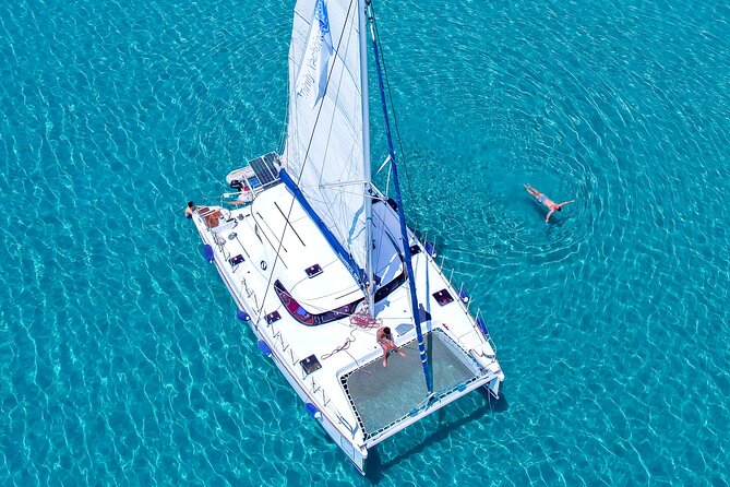 Catamaran Full-Day of Milos and Poliegos With Lunch & BBQ - Kalogries Beach and the clearest water