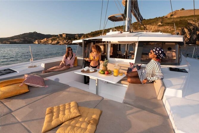 CATAMARAN Kleftiko Poliegos & Round of Milos Lunch with Openbar - Gerakas shows a quieter side of the coast