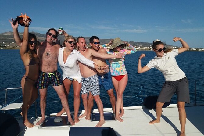 Catamaran Semi Cruise Paros Antiparos includes Food and Drinks - A full day from Paroikia to the Antiparos coast
