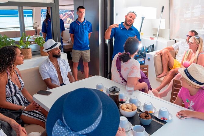 Chania: Afternoon Catamaran trip - Dinner, Drinks & Sunset - Setting sail from Kolymvari