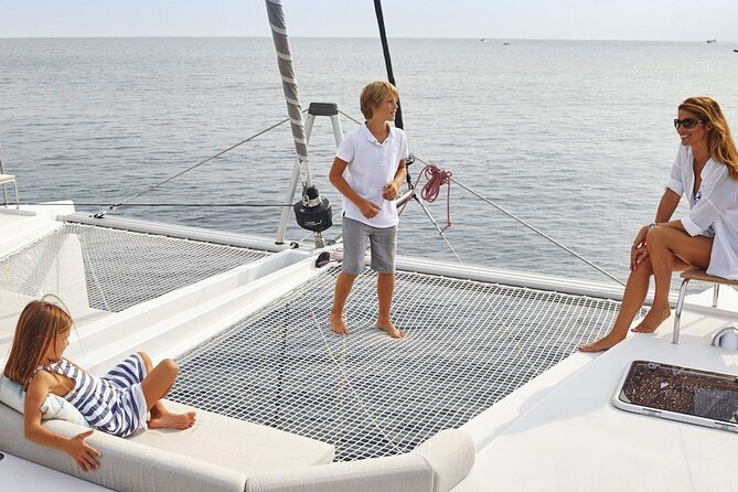 Chania: Morning Catamaran Cruise with Premium Lunch & Drinks - Leaving Kolymvari with breakfast already on board