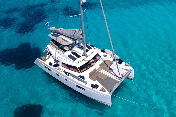 Chania: Private Day Catamaran Cruise with Swimming and Meal - The one-hour sail to Agioi Theodoroi