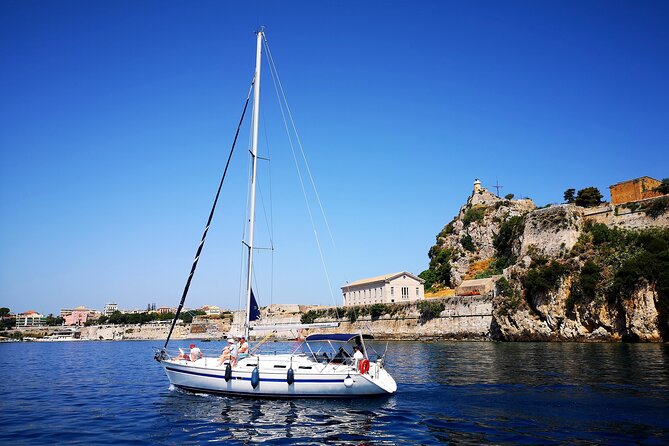 Corfu:Private sailing yacht cruise for up to 10 guests - Mouse Island and the airport photo stop