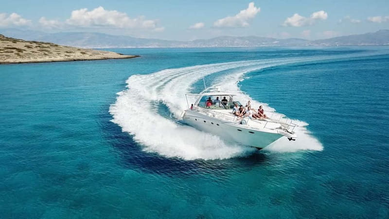 Crete: Chrissi Island Yacht Cruise with Lunch & Snorkeling - Lunch with a view of the Cretan sea