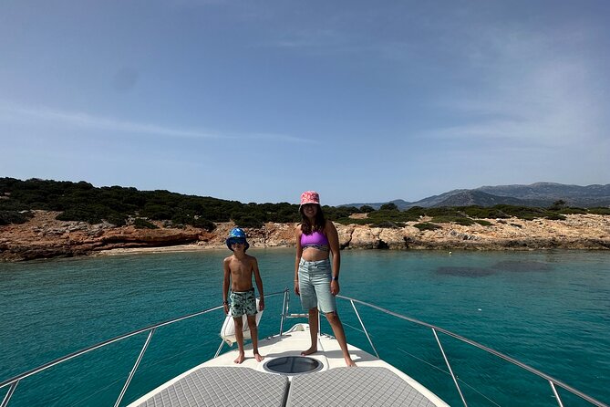 Crete Yacht Cruises 5 Hours Private Guided Cruise in Ag Nikolaos - The crew is part of the experience