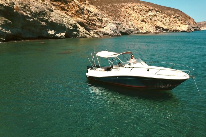 Explore Santorini and its volcanic wonders with Alex Private Boat - Palea Kameni and the second swim