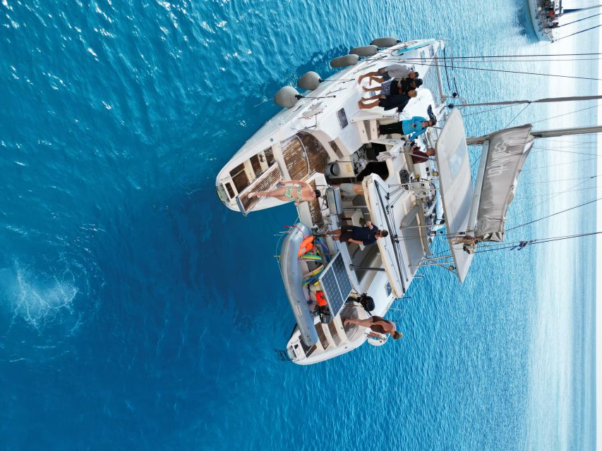 From Adamas: Milos and Poliegos Catamaran Cruise with Lunch - Why this catamaran day works so well