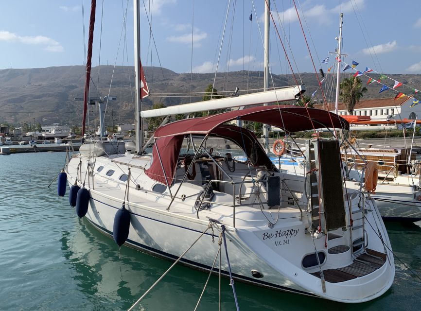 From Chania: Fully Private Sailing Cruise with Meal & Drinks - Choosing between a sandy cove and a quiet lagoon
