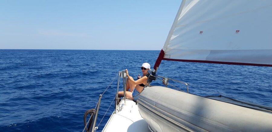 From Chania: Fully Private Sailing Cruise with Meal & Drinks - Ai Giannis, a chapel and a first swim
