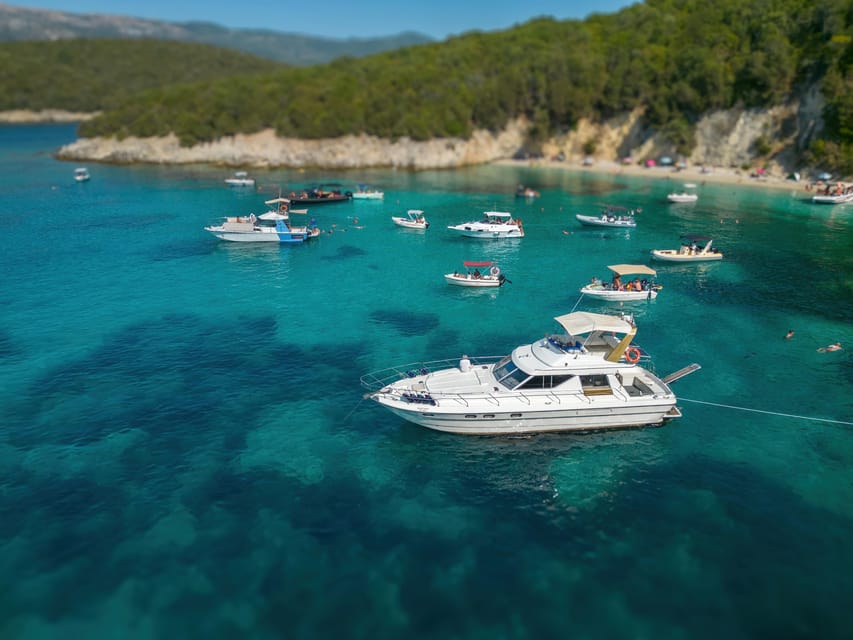 From Corfu: Luxury Yacht Cruise to Paxos and Antipaxos - Lakka Beach and the first views of Paxos