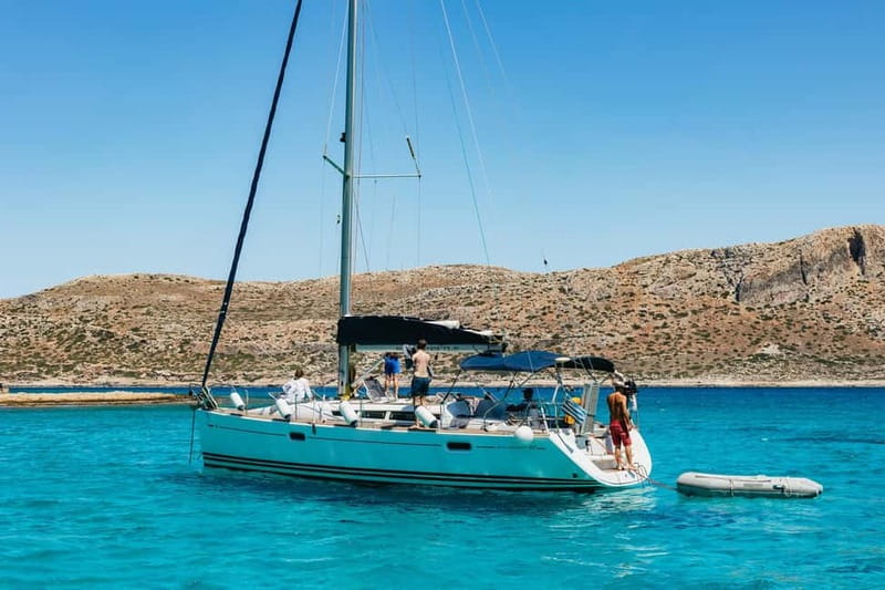 From Kissamos: Balos Gramvousa Sailing Cruise with Lunch - A Cretan lunch prepared on deck