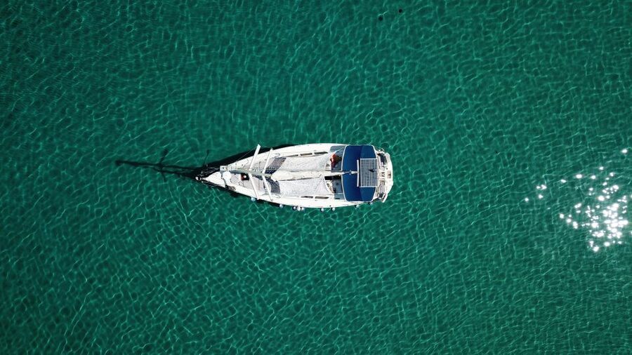 From Nea Fokea: Chalkidiki 6-Hour Cruise by Sailing Boat - Kriopigi brings a beach bar and fruit