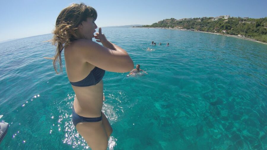 From Nea Fokea: Chalkidiki 6-Hour Cruise by Sailing Boat - Sailing back along the Chalkidiki coast