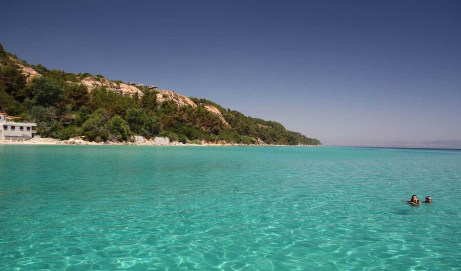 From Nea Fokea: Chalkidiki 6-Hour Cruise by Sailing Boat - Afytos, your first swim in clear water