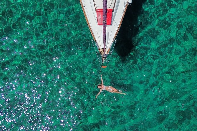 From Skopelos: Private Full-Day Sailing to Alonissos - Leaving Skopelos Port on the Cruising Yacht Thasos