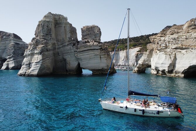 Full day private sailing cruise around Milos island - Why a private sailing day works so well on Milos
