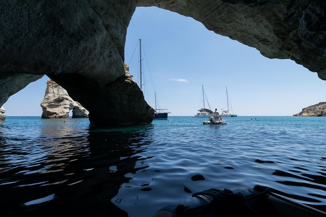 Full day sailing cruise on the West side of Milos island - Two hours at Kleftiko, the main event