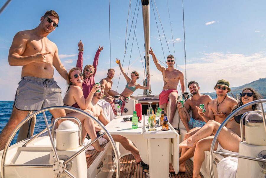 Gouvia: Corfu Island Sailing Trip with Snack and Soft Drinks - The blue caves add a final change of scenery