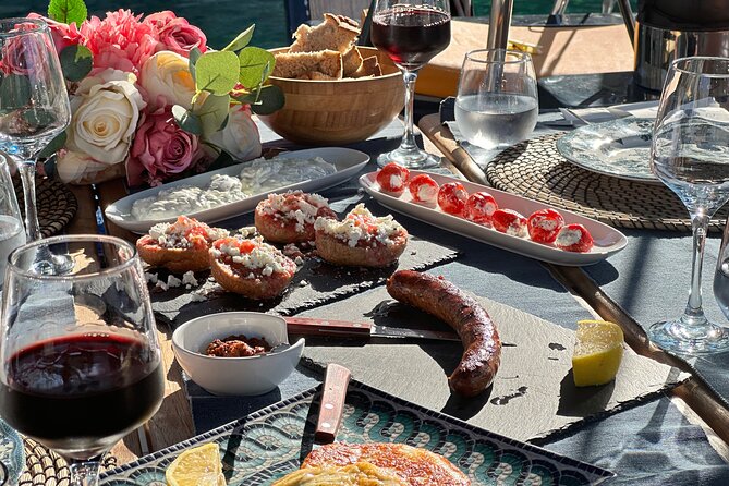 Greek Gastronomy & Wine Pairing Cruise with a Sommelier in Athens - Ydrousa and the swim stop