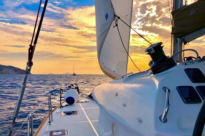 Half Day Premium Catamaran Cruise in Santorini including Oia - Thirassia is the main meal stop