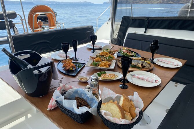 Half Day Premium Catamaran Cruise in Santorini including Oia - How premium is the catamaran?