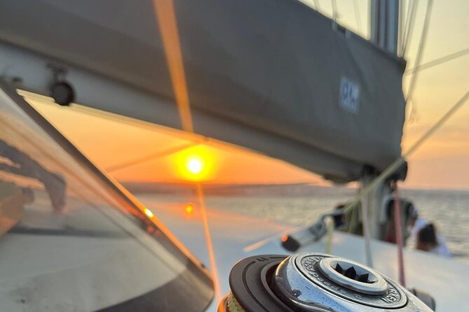 Half Day Sailing Catamaran with Sunset Experience - The Rhodes Town sunset stop