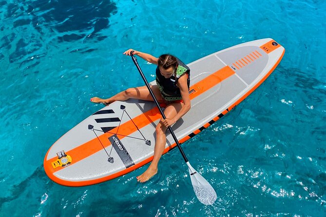 Heraklion: Dia Island Catamaran Cruise with Water Toys - Dia Island’s bay and the main water session