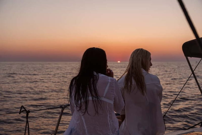 Heraklion: Sunset Sailing Cruise Dia Island with Snorkeling - The return sail and sunset views