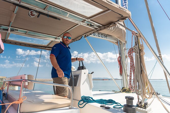Hersonissos: Luxury Sunset Catamaran Cruise Sushi & Open Bar - Sunset from the catamaran