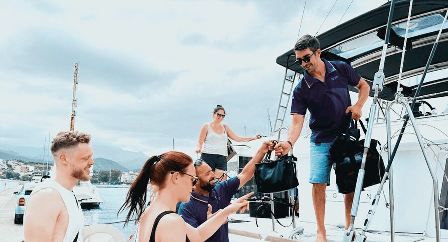 Hersonissos: Private Catamaran Cruise, Dia Island with Lunch - Who gets the best value from $2,239