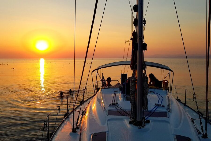 Kassandra: Private Sunset Sailing Cruise with Wine & Fruit - Setting out from BabaSails Yachting