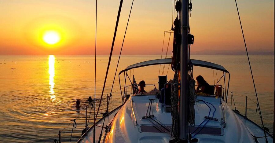 Kassandra: Private Sunset Sailing Cruise with Wine & Fruit - Three hours on the Toroneos Kolpos