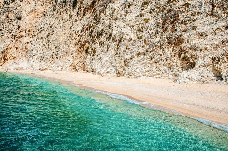 Kefalonia: Private Sailing Cruise with Local Lunch & Snacks - Leaving Poros and reaching Koutsoupia Beach